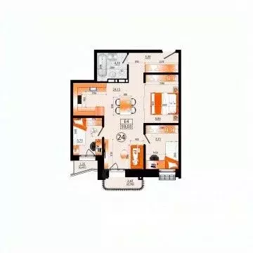 2-к кв. Приморский край, Владивосток ул. Капитана Шефнера (59.03 м) - Фото 1