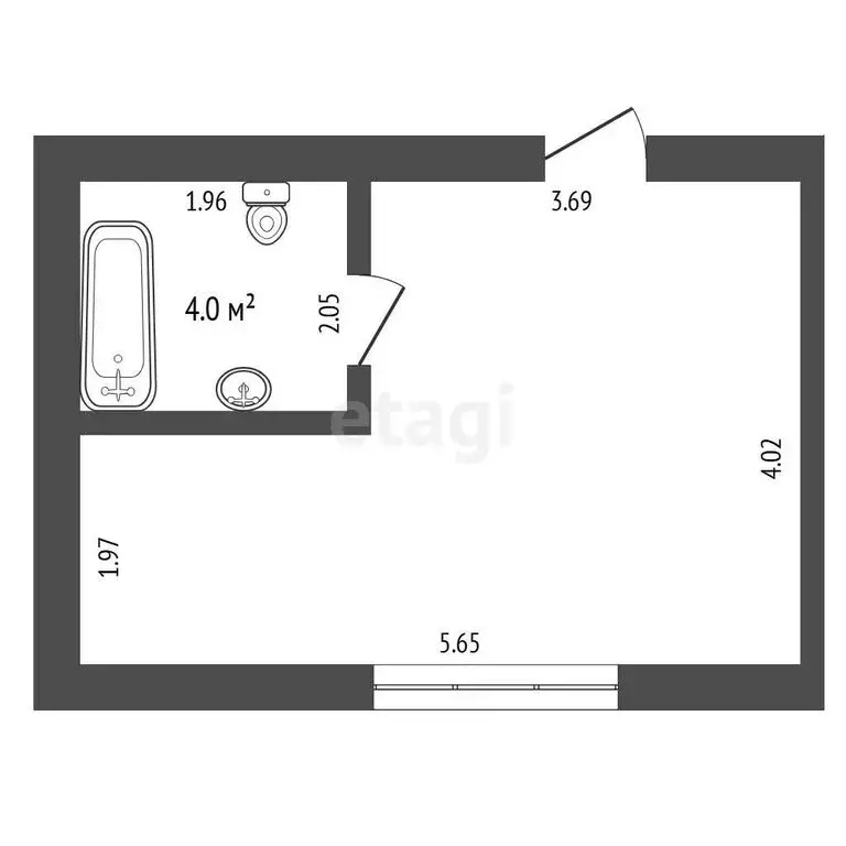 Квартира-студия: Тюмень, улица Избышева, 6 (22.4 м) - Фото 1
