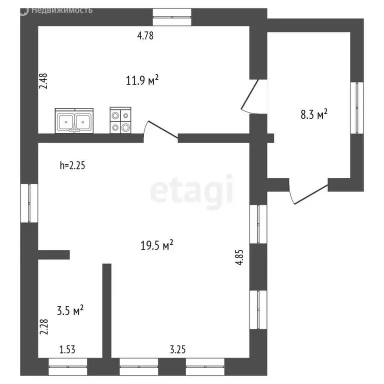 Дом в Бирск, Советская улица (34.4 м) - Фото 1