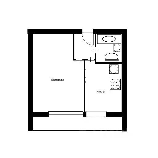 1-к кв. Москва Сиреневый бул., 46/35К4 (37.0 м) - Фото 1