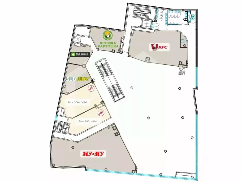 Помещение свободного назначения в Москва Большая Семеновская ул., 20 ... - Фото 2