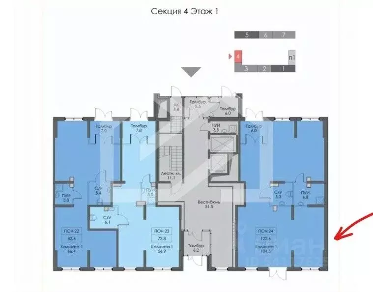 Торговая площадь в Москва Люблинская ул., 72Ак1 (123 м) - Фото 2