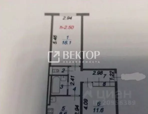 2-к кв. Ивановская область, Тейково ул. Новоженова, 1 (47.0 м) - Фото 1