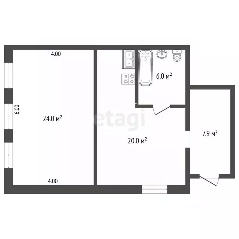 1-к кв. Самарская область, Самара ул. Максима Горького, 29 (48.2 м) - Фото 2