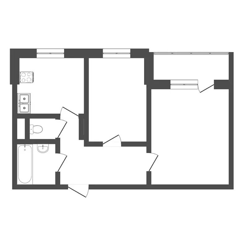 2-комнатная квартира: Тобольск, 7-й микрорайон, 9 (50 м) - Фото 0