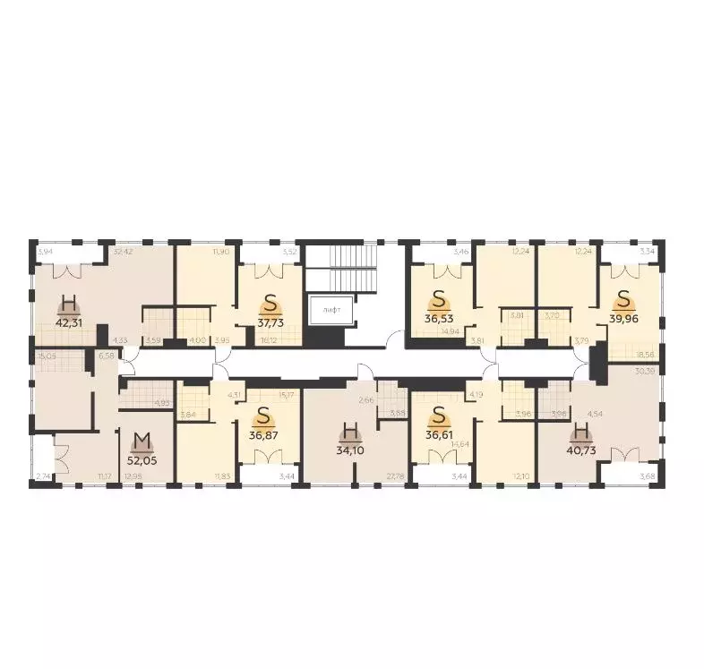 1-к кв. Тульская область, Тула городской округ, пос. Молодежный 8А ... - Фото 2