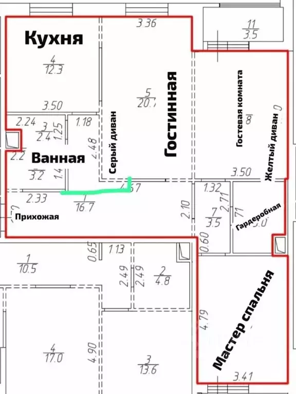 3-к кв. Москва Волоколамское ш., 71к2 (104.0 м) - Фото 2