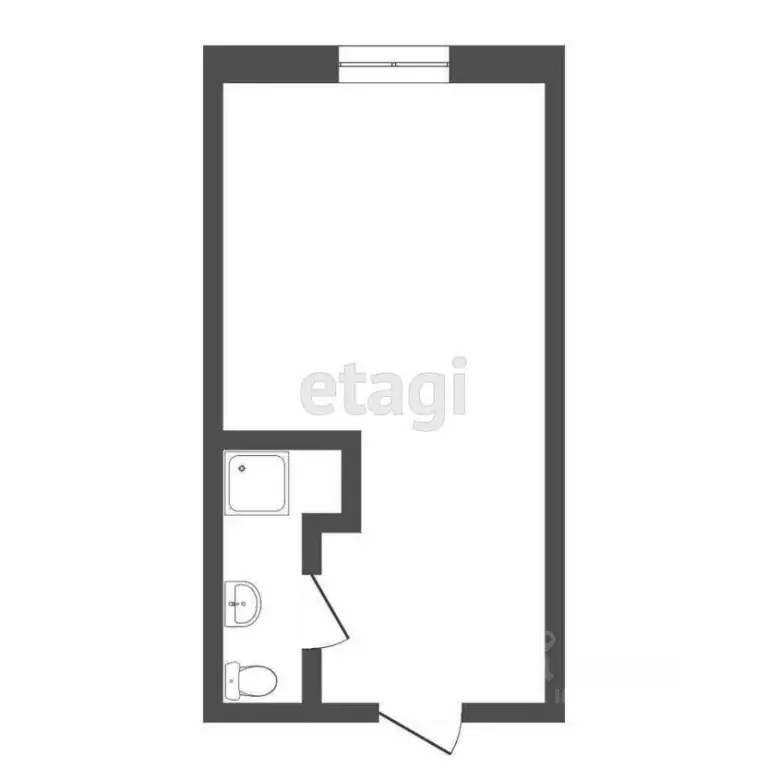 Студия Тюменская область, Тюмень Одесская ул., 18 (12.9 м) - Фото 2