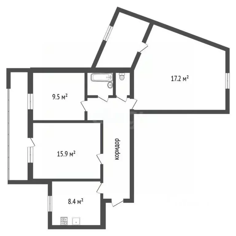 3-к кв. Воронежская область, Воронеж ул. 25 Января, 52 (68.7 м) - Фото 0