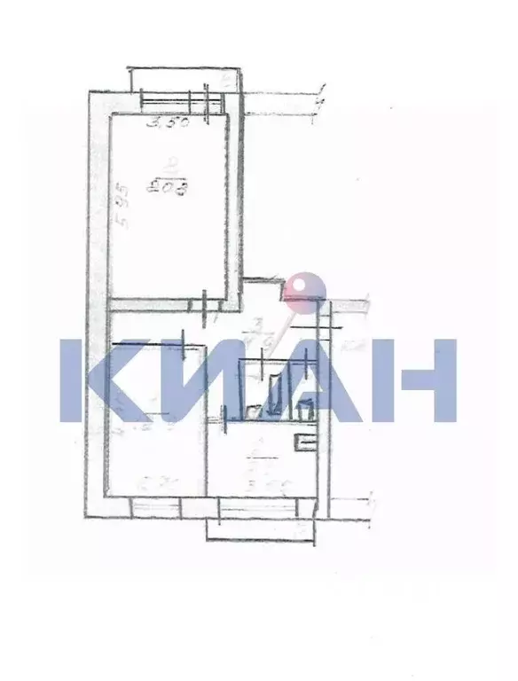 2-к кв. Красноярский край, Красноярск ул. Дубровинского, 62а (58.8 м) - Фото 1