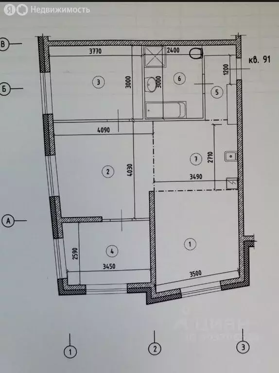 2-комнатная квартира: Москва, Выборгская улица, 7к1 (71 м) - Фото 1