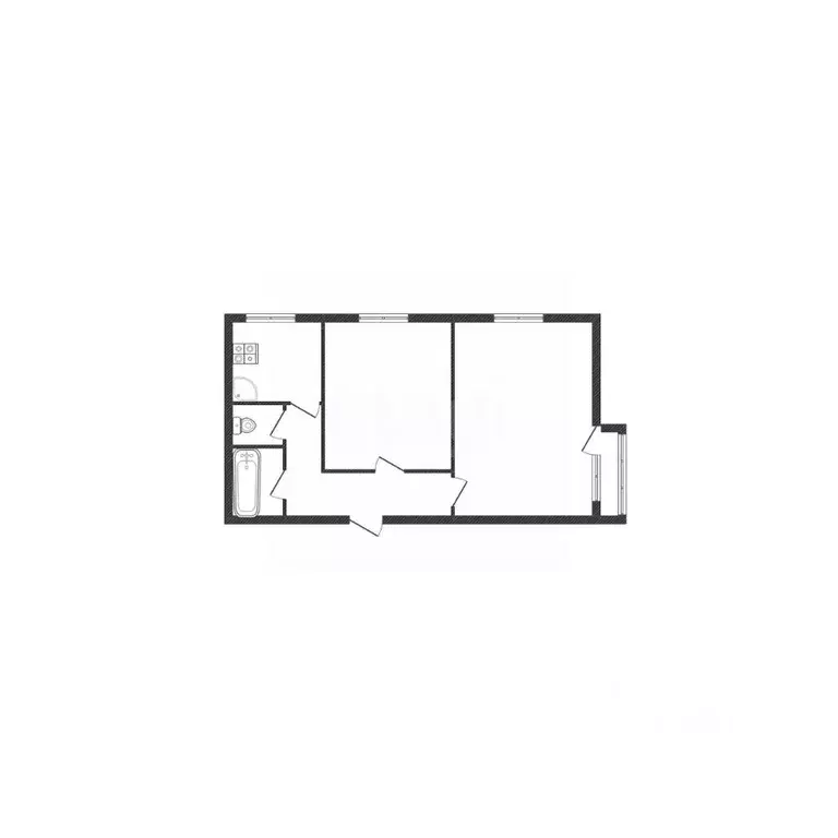 2-к кв. Смоленская область, Ярцево ул. Космонавтов, 57 (52.6 м) - Фото 1