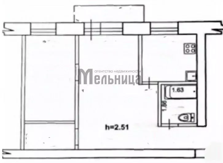 2-к кв. Волгоградская область, Волгоград ул. Кирова, 140 (44.4 м) - Фото 1
