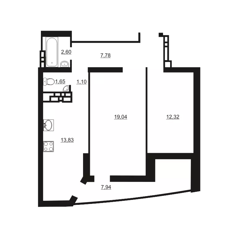 Продаётся 2-к квартира, 66.5 м - Фото 1