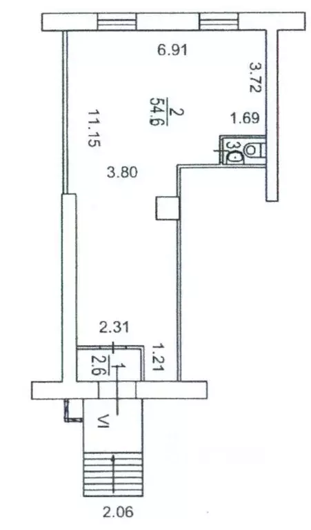 Помещение свободного назначения в Москва Хорошевское ш., 1 (58 м) - Фото 1