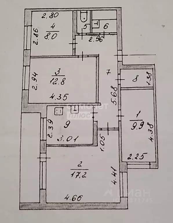 4-к кв. Чувашия, Новочебоксарск Восточный жилрайон, Иваново мкр, ул. ... - Фото 2