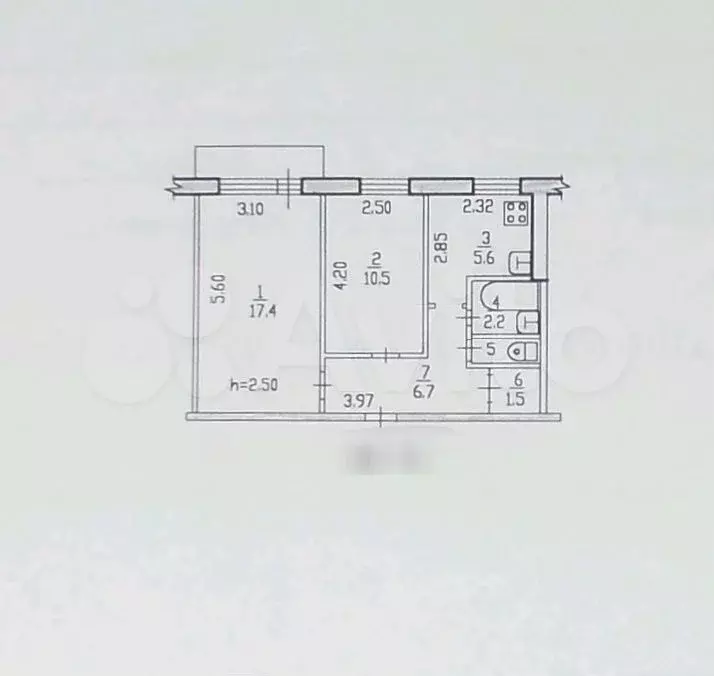 2-к. квартира, 45 м, 3/5 эт. - Фото 0