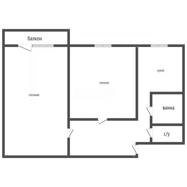 2-к кв. Иркутская область, Ангарск 84-й кв-л, 27 (49.0 м) - Фото 2