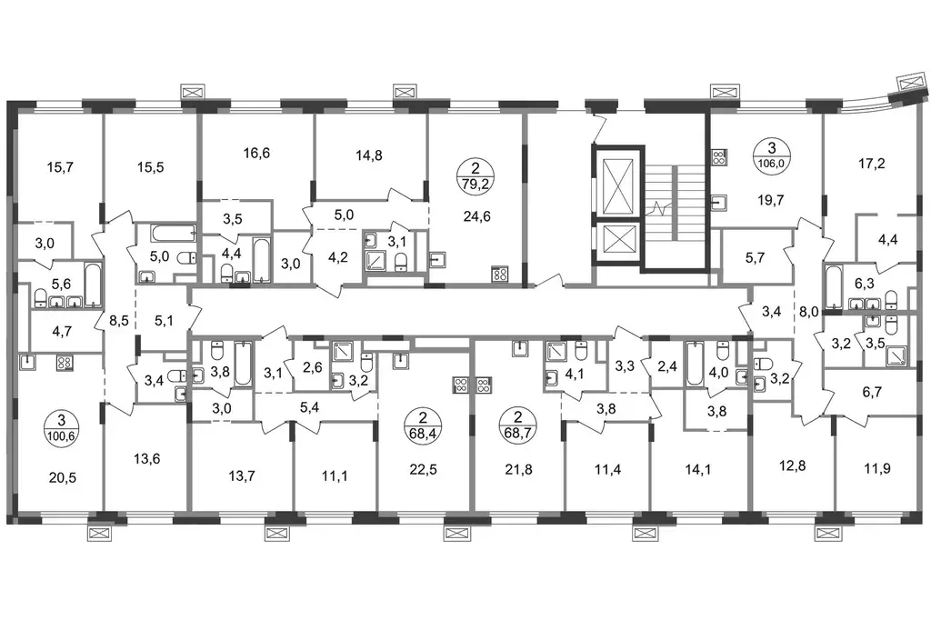 3-к кв. Московская область, Одинцовский городской округ, Заречье пгт ... - Фото 2