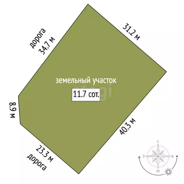 Участок в село Калмаш, Полевая улица (11 м) - Фото 1