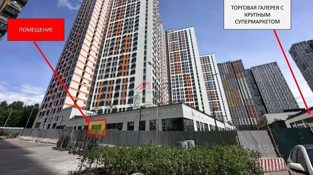 Торговая площадь в Московская область, Красногорск Спутник жилой ... - Фото 1