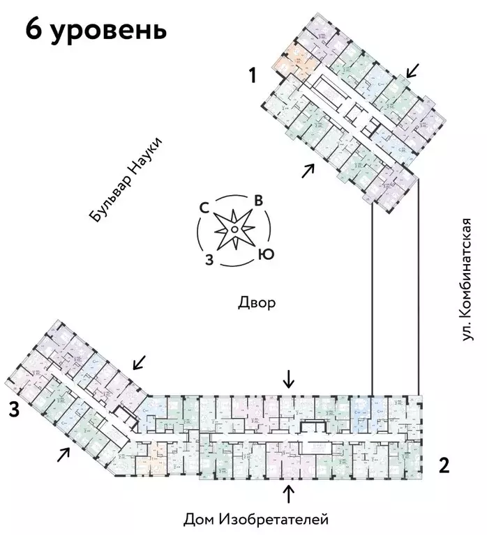 2-к кв. Тюменская область, Тюмень Комбинатская ул., 16к1 (44.67 м) - Фото 1