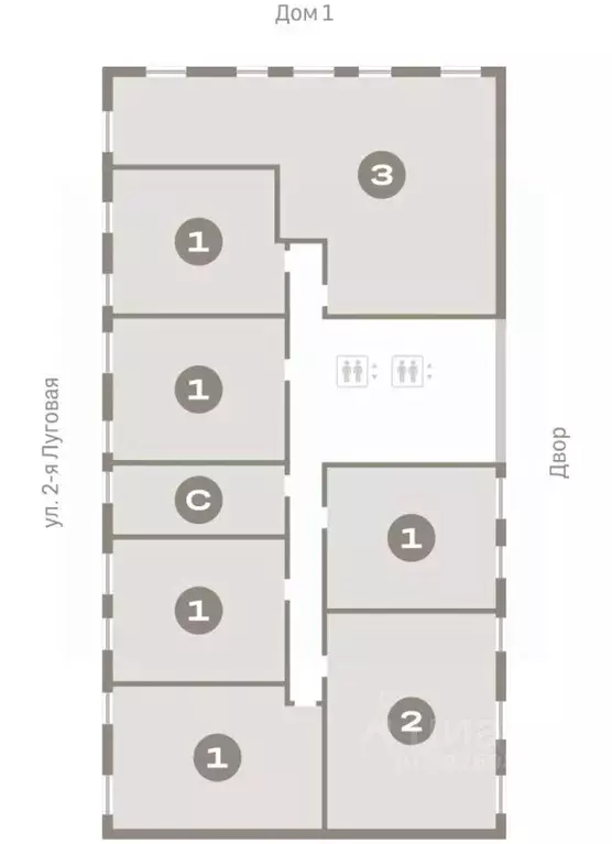1-к кв. Тюменская область, Тюмень Мысовская ул., 26к2 (59.76 м) - Фото 2