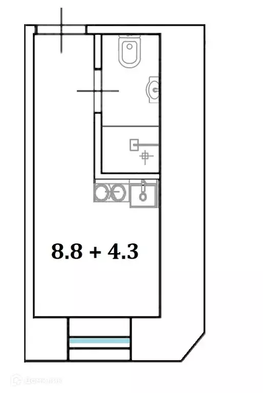 Продаётся квартира-студия, 13.1 м - Фото 1