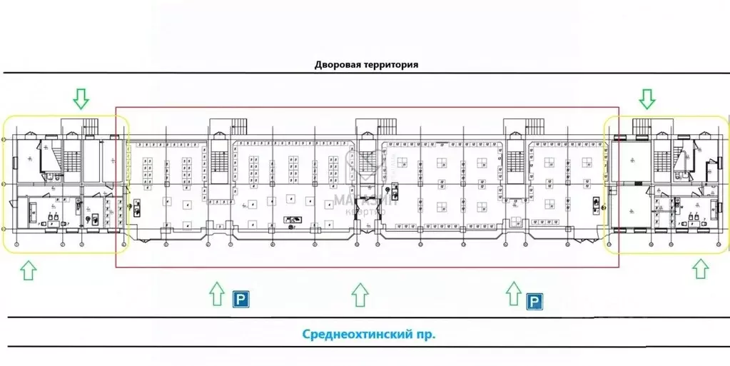 Помещение свободного назначения в Санкт-Петербург Среднеохтинский ... - Фото 0