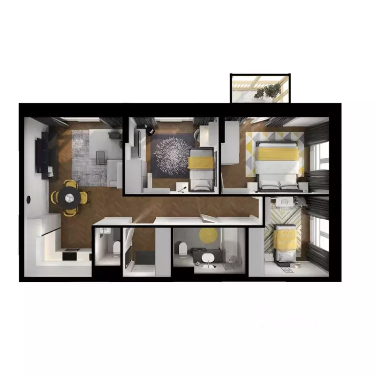 3-к кв. Нижегородская область, Нижний Новгород д. Утечино, Савин Парк ... - Фото 2