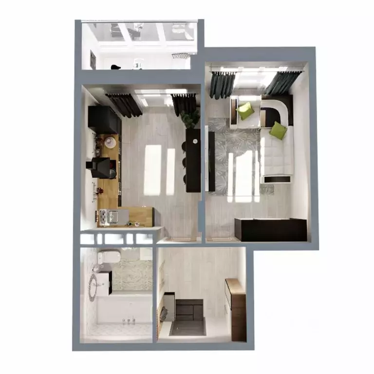 1-к кв. Владимирская область, Ковров ул. Зои Космодемьянской, 28/1 ... - Фото 2