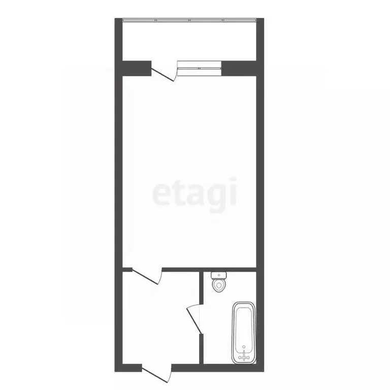 Студия Красноярский край, Красноярск Краснодарская ул., 40/4 (26.0 м) - Фото 1