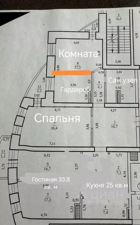 3-к кв. Забайкальский край, Чита Северный мкр, 22 (143.2 м) - Фото 2