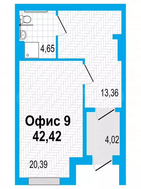 Продам помещение свободного назначения, 42.42 м - Фото 0