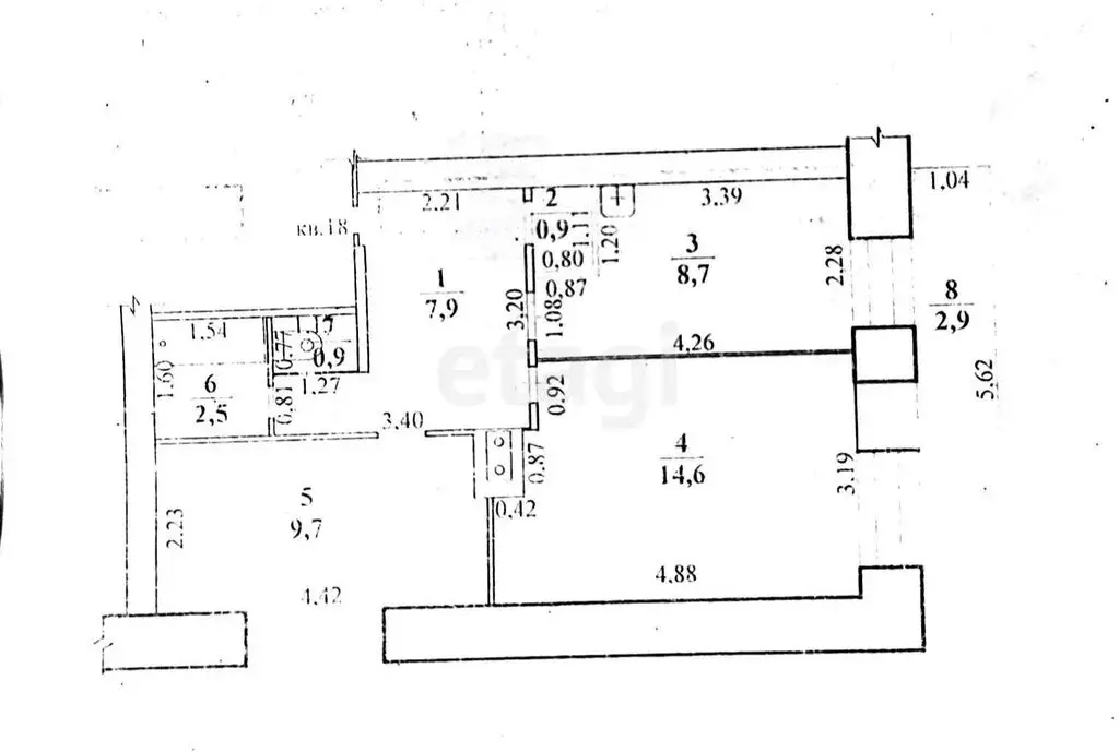 2-комнатная квартира: Нерчинск, улица Декабристов, 37 (48.1 м) - Фото 1