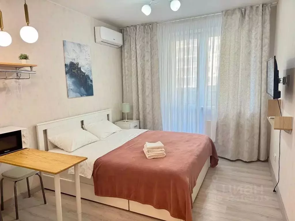 Студия Краснодарский край, Краснодар ул. Евгении Жигуленко, 13к2 (25.0 ... - Фото 1