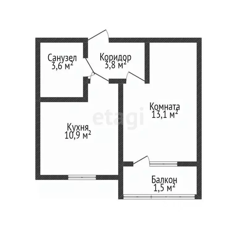 1-к кв. Краснодарский край, Краснодар ул. Имени Владимира ... - Фото 2