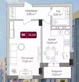 1-к кв. Краснодарский край, Краснодар Музыкальный мкр, ул. Имени ... - Фото 0