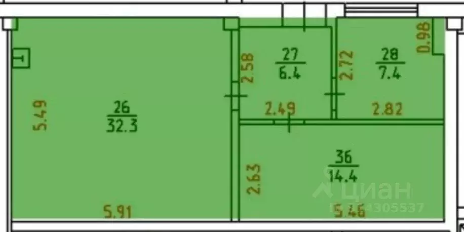 Офис в Удмуртия, Ижевск проезд имени Дерябина, 4 (60 м) - Фото 0