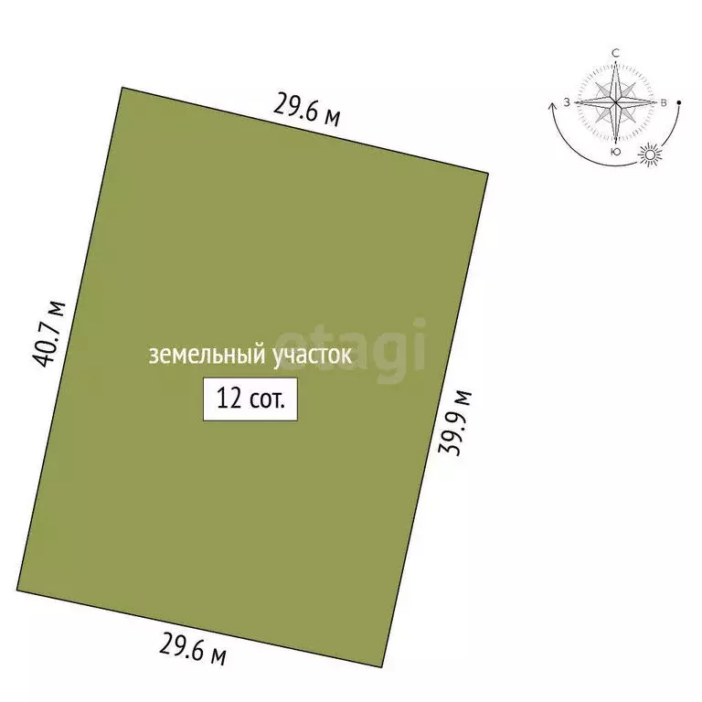 Участок в деревня Владимировка, коттеджный посёлок Луговой парк (12 м) - Фото 2