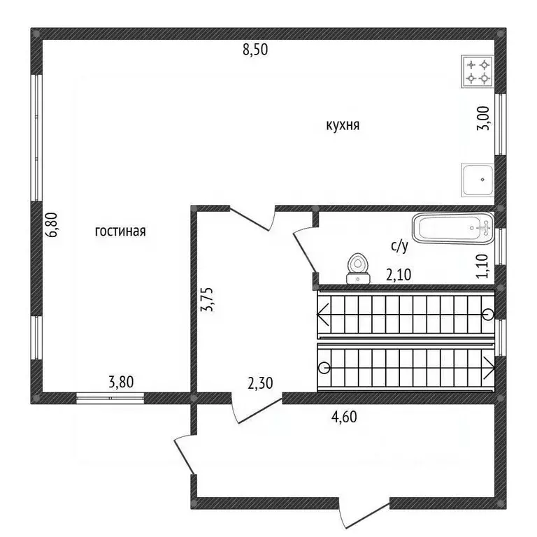 Дом в Башкортостан, Уфимский район, Русско-Юрмашский сельсовет, д. ... - Фото 2