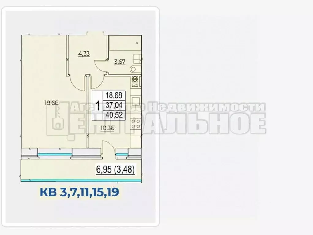 1-к кв. Смоленская область, Смоленск ул. МОПРА УВСР, 3 (40.52 м) - Фото 0