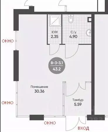 Помещение свободного назначения в Татарстан, Казань ул. Гаврилова, 5 ... - Фото 2