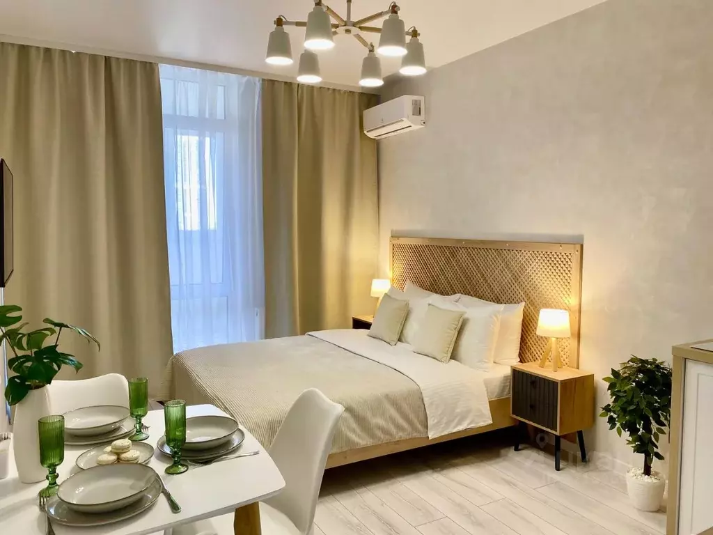 Студия Краснодарский край, Краснодар Любимово мкр, 18 (30.0 м) - Фото 1