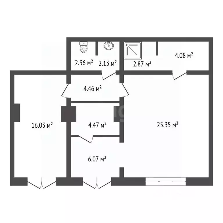 Офис в Красноярский край, Красноярск ул. Елены Стасовой, 48А (68 м) - Фото 2