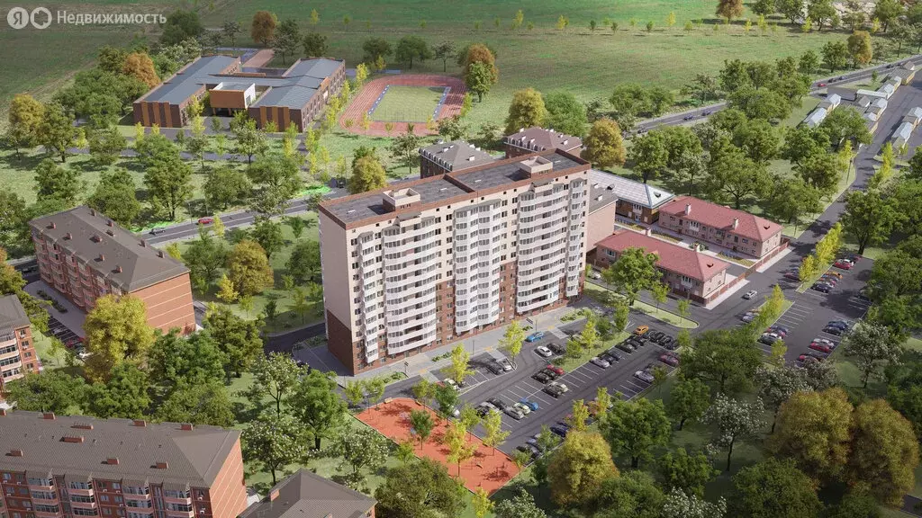 1-комнатная квартира: Яблоновский, Луговая улица, 7/6 (36.95 м) - Фото 1