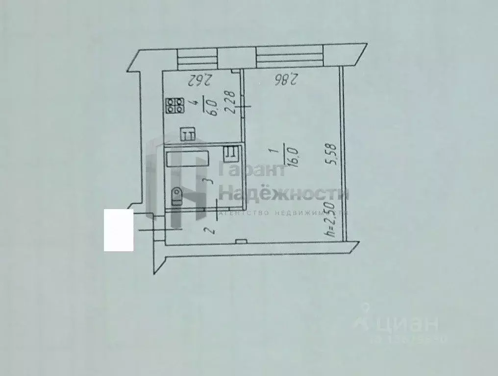 1-к кв. Мурманская область, Мурманск Зеленая ул., 47А (31.0 м) - Фото 2