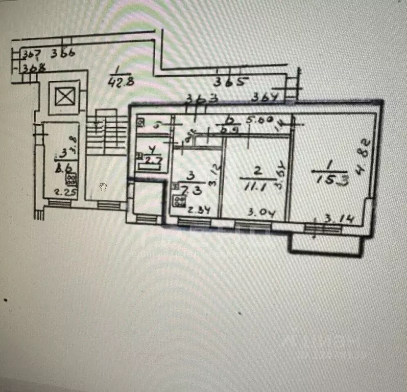 2-к кв. Санкт-Петербург ул. Чекистов, 38 (46.3 м) - Фото 2