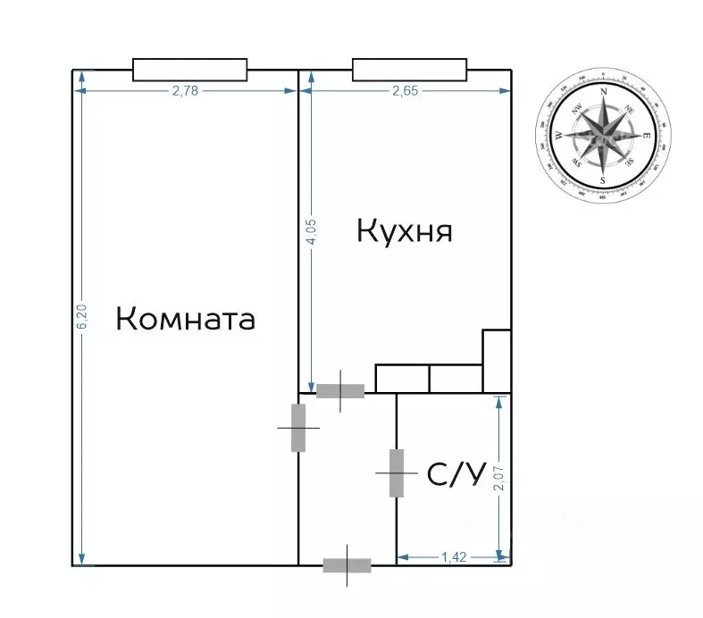 1-к кв. Москва Березовая аллея, 19к1 (32.2 м) - Фото 1