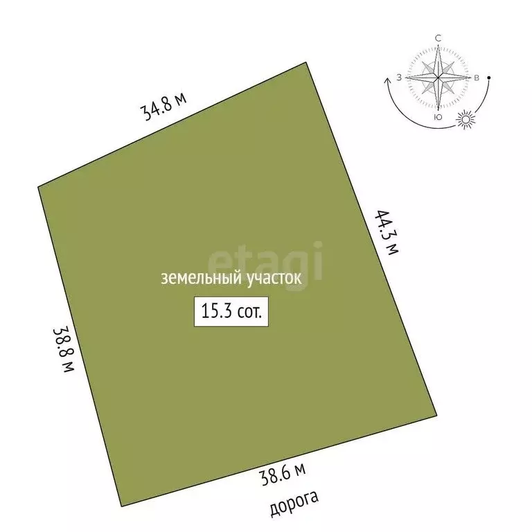 Участок в Аппаково, Новая улица (15 м) - Фото 1